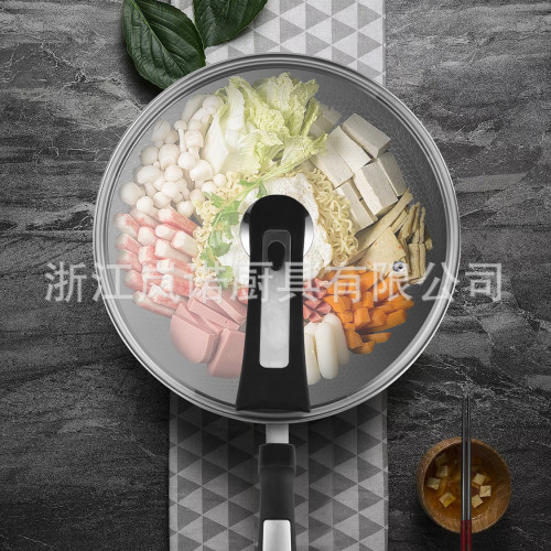 嚴選304炒鍋不鏽鋼不沾鍋家用不沾鍋炒菜鍋無煙平底鍋電磁爐通用