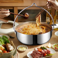 戶外野營用吊蒸鍋遊燒烤聚餐大大吊鍋2-4L篝火鍋露營吊鍋