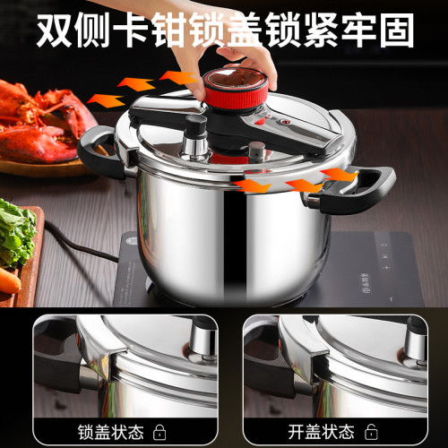 防爆304不鏽鋼高壓鍋家用瓦斯電磁爐通用燉湯壓力鍋新型迷你小號