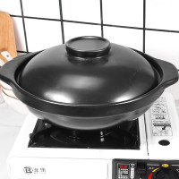 康舒砂鍋酒店商用大容量淺底燉鍋家用黃燜雞魚頭火鍋燉湯飯店乾鍋