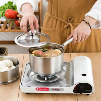 爆款奶鍋304不鏽鋼寶寶輔食鍋不鏽鋼鍋湯鍋嬰兒煮奶鍋蒸煮一體鍋