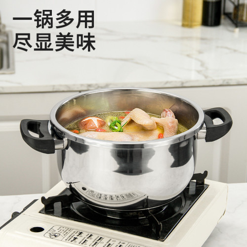 不鏽鋼高壓鍋304壓力鍋家用304瓦斯電磁爐燜鍋防爆高壓鍋快煮料理
