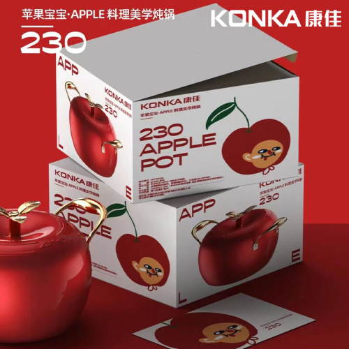 康佳蘋果煲大容量燉煮鍋煲湯鍋多功能料理鍋不沾鍋平底鍋禮品鍋具