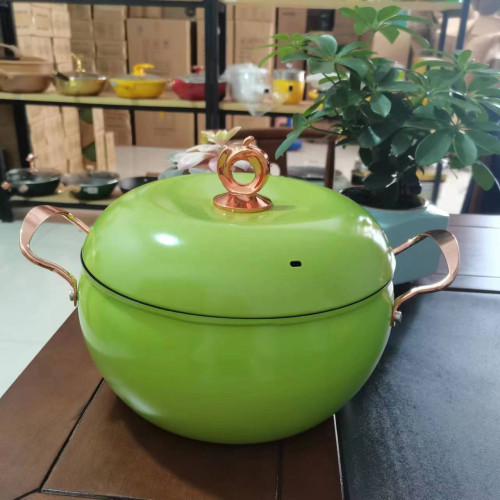 新款蘋果家用鍋不沾鍋煲湯鍋大容量燉鍋多功能養生鍋禮品鍋具