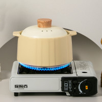 釉下彩砂鍋煲湯家用瓦斯燉鍋日韓式湯鍋陶瓷耐高溫瓦斯爐煲湯砂鍋