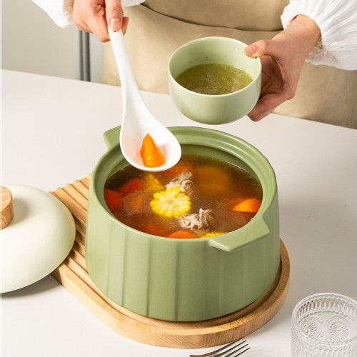釉下彩砂鍋煲湯家用瓦斯燉鍋日韓式湯鍋陶瓷耐高溫瓦斯爐煲湯砂鍋