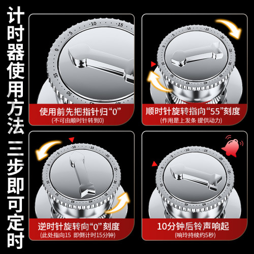 蒸鍋316不鏽鋼三層加厚家用多層籠屜大號蒸籠定時煤氣爐小電磁爐