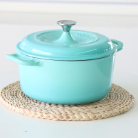 千樂歐公爵22cm琺瑯鍋鑄鐵鍋燉煮鍋燜雙耳加高湯鍋搪瓷煲仔飯復古