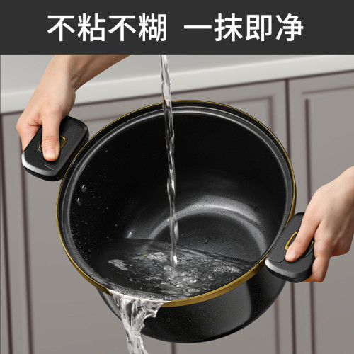 微壓鍋家用琺瑯鍋微壓湯鍋陶瓷燉煮鍋瓦斯電磁爐通用壓力鍋高壓鍋