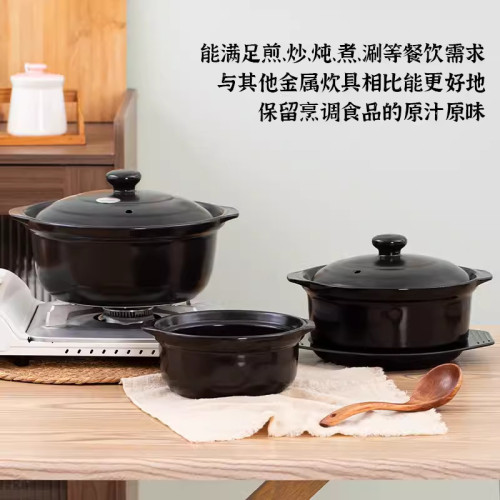 金華鋰瓷米線砂鍋麻辣燙土豆粉商用明火耐高溫雞公煲砂鍋煲湯燉鍋