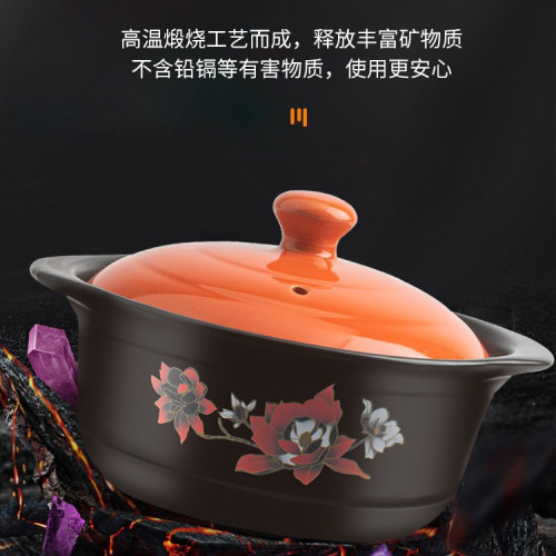 家用砂鍋燉鍋瓦斯爐專用米線沙鍋煲耐高溫多功能陶瓷湯鍋石鍋