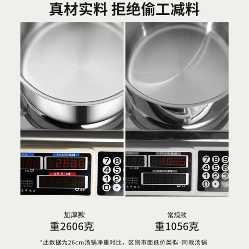 家用加厚食品級316不鏽鋼湯鍋無塗層電磁爐煮麵煮粥煲湯特厚蒸鍋