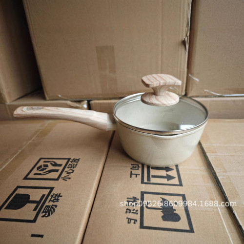 麥飯石不沾鍋全套家用廚房鍋具全套裝煎炒鍋湯鍋灶爐通用五件套
