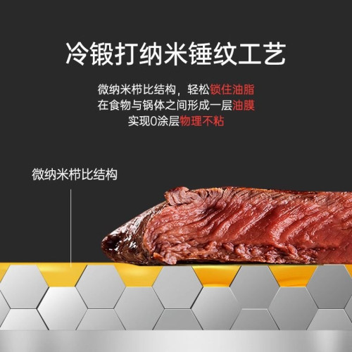 永旺達鐵鍋平底煎鍋高純鐵盧記平底鍋家用無塗層手工鍛打精鐵鍋
