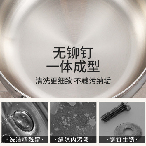 新款加厚食品級316不鏽鋼湯鍋無塗層大肚煮麵電磁爐家用湯鍋