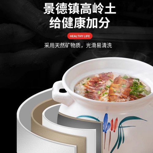 中式砂鍋燉鍋家用瓦斯耐高溫陶瓷煲仔飯沙鍋石鍋瓦斯爐專用煲湯鍋