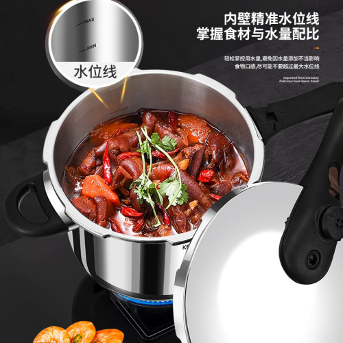 德國316不鏽鋼高壓鍋新款瓦斯爐電磁爐專用家用小型防爆高壓力鍋
