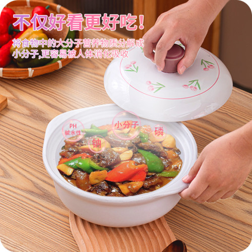 原創設計花朵系列砂鍋防開裂乾燒耐高溫高湯鍋鋰煇石砂鍋