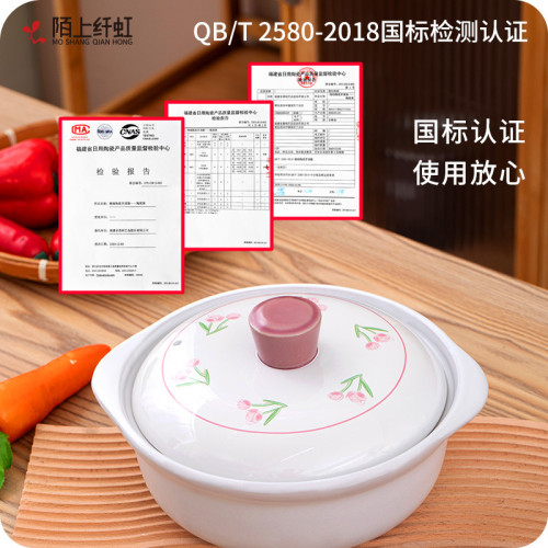 原創設計花朵系列砂鍋防開裂乾燒耐高溫高湯鍋鋰煇石砂鍋
