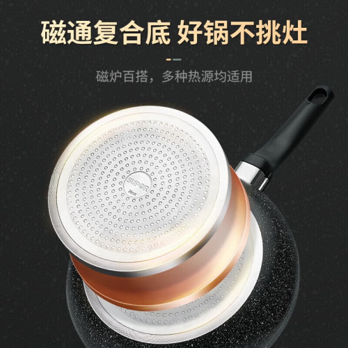 蘇泊爾星星石不沾三件套鍋具套裝 磁灶通用炒鍋煎鍋湯鍋 VTP2405T