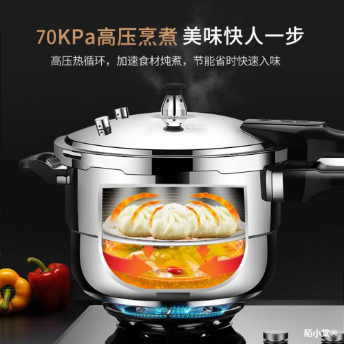 金喜福多寶家用304不鏽鋼防爆高壓鍋加厚瓦斯電磁爐通用壓力鍋