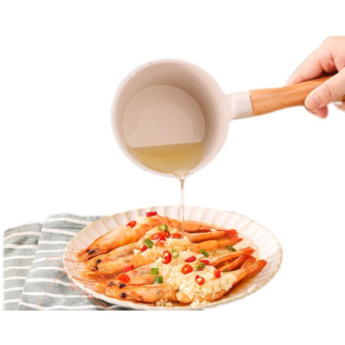 麥飯石潑熱油的小鍋迷你專用燒煮油鍋長柄煎油淋油神器澆油小勺子