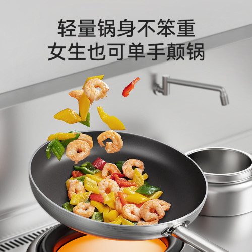 平底鍋不沾鍋商用煎鍋專業家用牛排大號酒店電磁爐用的瓦斯爐專用