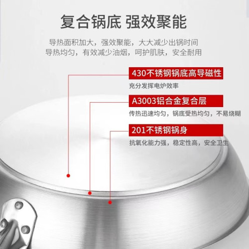 不鏽鋼平底鍋不沾煎鍋煎餅煎蛋牛排手抓餅電磁爐瓦斯爐通用家商用