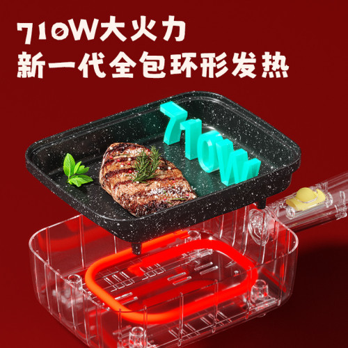 插電款玉子燒煎鍋可調溫厚蛋燒專用不沾鍋日式家用方形平底早餐鍋