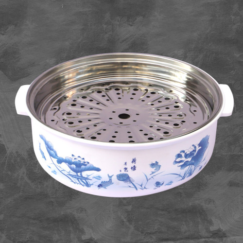 海鮮桑拿雞魚火鍋蒸鍋不鏽鋼鴛鴦鍋商用飯店農莊電磁爐涮火鍋盆