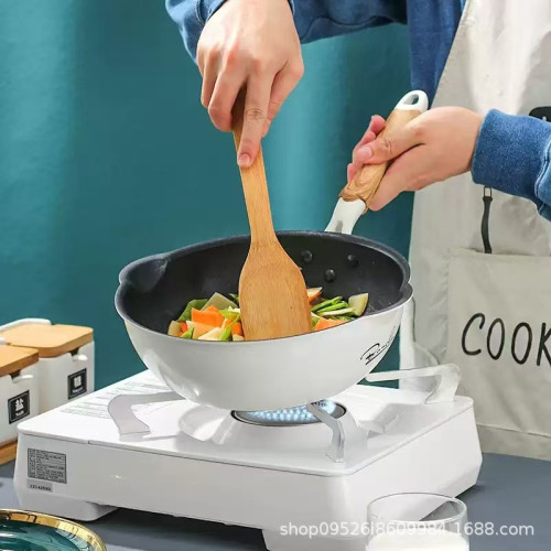 加深平底鍋不沾鍋煎蛋小煎鍋麥飯石家用炒菜鍋電磁爐瓦斯爐適用