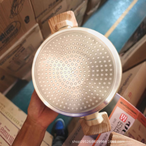 EMOOJOO麥飯石雙耳湯鍋帶嘴不沾壓鑄燉鍋家用煲湯電磁爐瓦斯爐通 EMOOJOO麥飯石雙耳湯鍋帶嘴不沾壓鑄燉鍋家用煲湯電磁爐瓦斯爐通