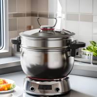 爆款不鏽鋼微壓蒸鍋家用蒸煮湯鍋26CM大容量微壓鍋灶具通用蒸籠
