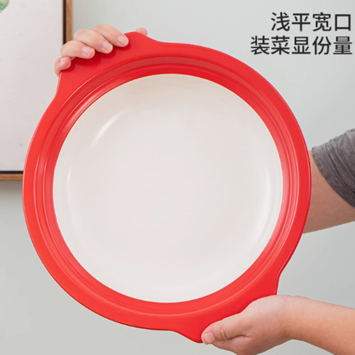 金華鋰瓷紅白棕白色淺平特淺砂鍋商用魚頭煲鹽焗蝦明火乾燒耐高溫