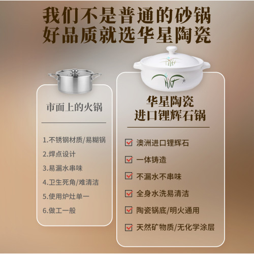 秋冬7L火鍋煲大容量砂鍋煲湯商用電陶爐瓦斯爐防乾燒家用陶瓷沙鍋