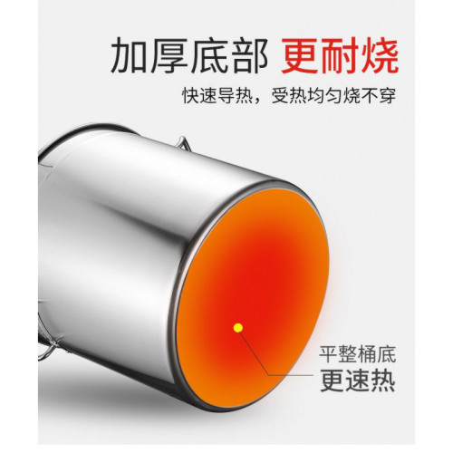 不鏽鋼煮粽子專用鍋加厚食品級滷肉鍋龍蝦桶大容量電磁爐家用理定