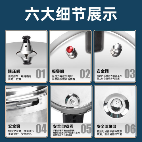 家304不鏽鋼壓力鍋  防爆 家用高壓鍋 瓦斯電磁爐通用小型