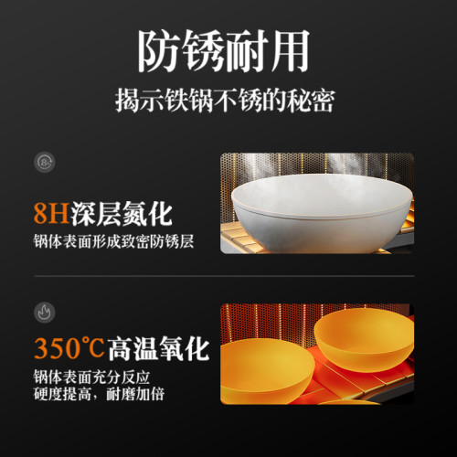 氮化平底鍋家用煎鍋不沾鍋精鐵牛排煎鍋炒鍋無塗層瓦斯防生鏽