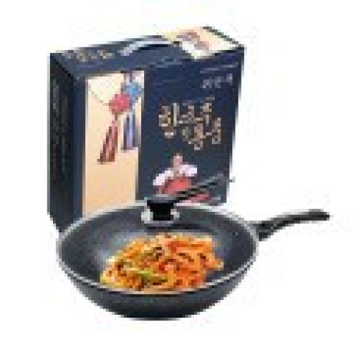 韓式麥飯石不沾鍋家用平底炒菜鍋少油煙電磁爐通用套裝鍋具