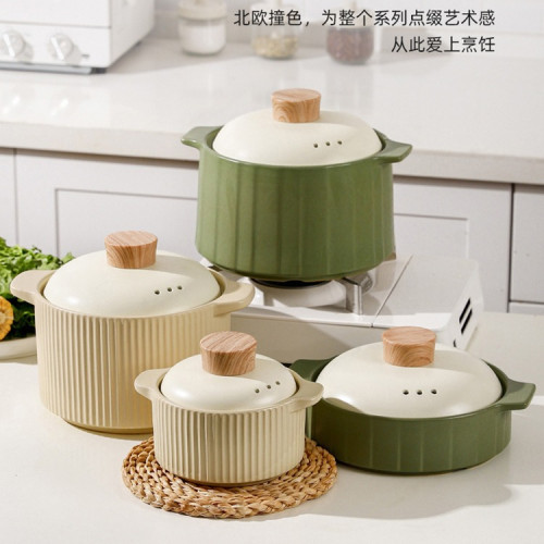 砂鍋燉鍋煲湯家用湯煲耐高溫瓦斯爐專用乾燒不裂陶瓷沙鍋