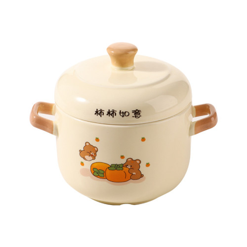 雙蓋提手陶瓷燉盅隔水燉家用燕窩一人份品級煨湯瓦罐湯小燉罐