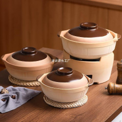 #老式土砂鍋家用煲仔飯燉鍋瓦斯爐小沙鍋陶瓷鍋瓦煲煲湯耐高溫