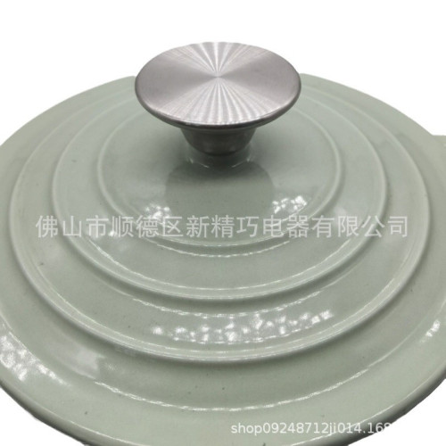家用鑄鐵琺瑯鍋18cm經典系列燉煮鍋煲湯鍋電磁爐通用微壓搪瓷鍋