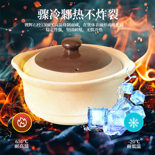 老式土鍋家用煲仔飯煲湯鍋煤氣大砂鍋深口砂鍋耐高溫沙煲瓦煲