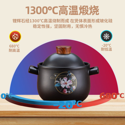 砂鍋燉鍋家用瓦斯耐高溫乾燒不裂瓦斯爐沙鍋煲仔飯陶瓷大容量湯鍋