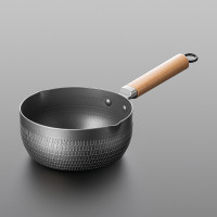 鋁合金雪平鍋廚房木柄小奶鍋寶寶輔食鍋創意小號不沾煎鍋湯鍋