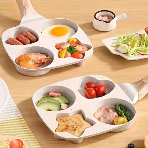早餐蛋堡煎餅鍋模具四孔煎蛋鍋煎雞蛋漢堡機不沾平底鍋