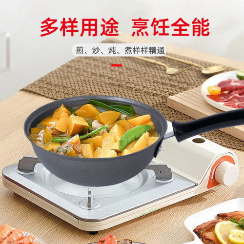 金鍋源鐵鍋硒鐵小桶鍋鑄鐵小燉鍋家用無塗層鍋熱奶燉湯鍋