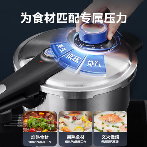 蘇泊爾藍眼調壓快高壓力鍋304不鏽鋼高壓鍋22CM/YW22LT1