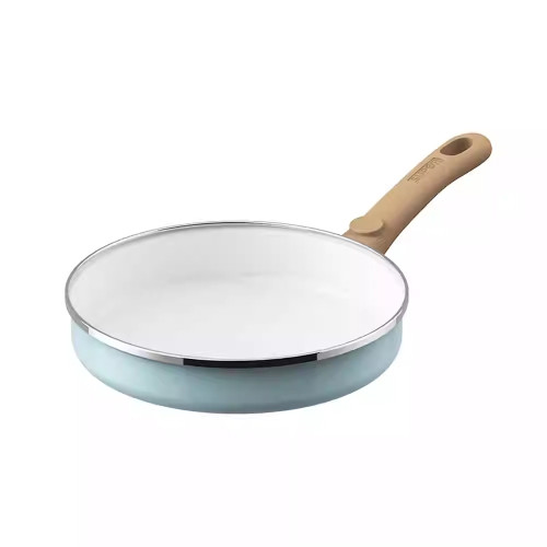 蘇泊爾悅享輕琺瑯兩件套煎鍋湯奶鍋家用寶寶輔食VTP2215T煎炸